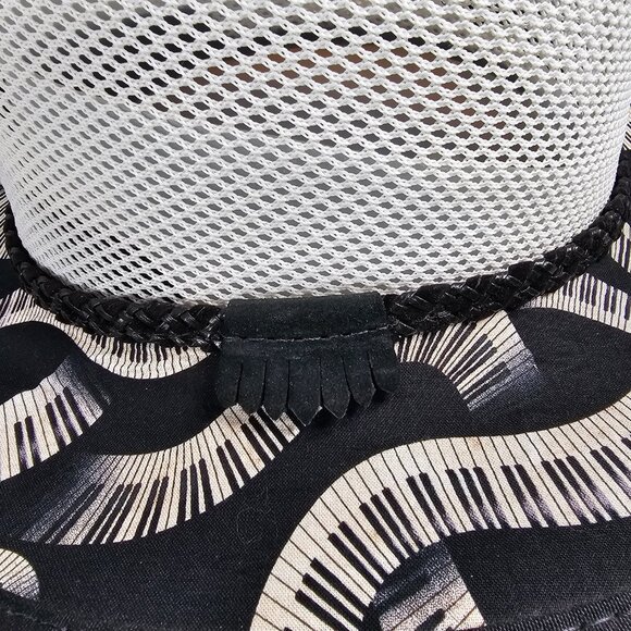 Cabana Breathable Wide Brim Sun Hat | American Hat Makers | B&W NWT | ML - L main image 4